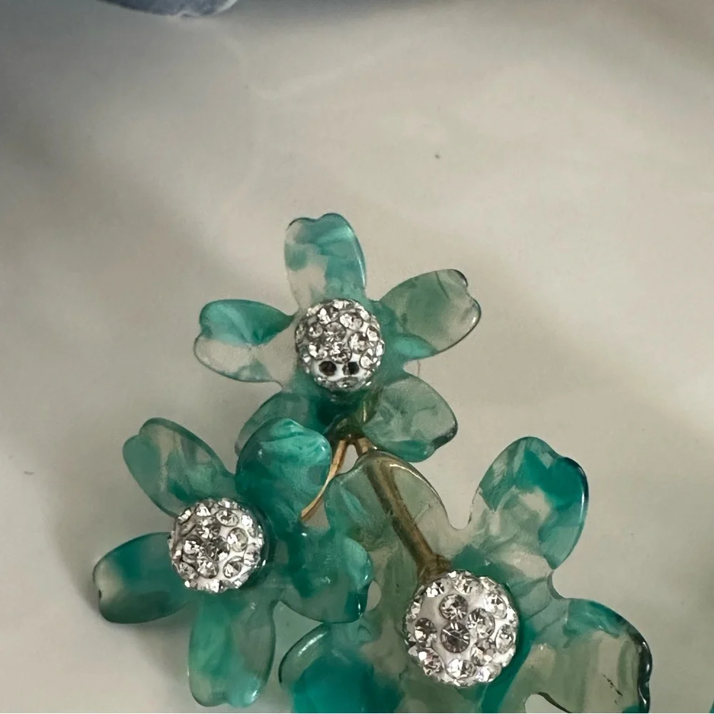 Lele Sadoughi Garden Bouquet Earrings Green